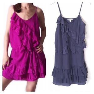 Banana Republic Silk Ruffle Dress